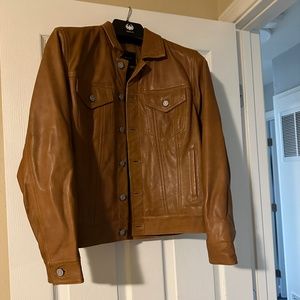 Lucky Brand Leather Jacket size Large